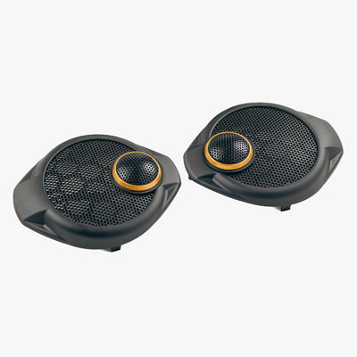 Upgrade your Jeep Wrangler JK dash speakers with our Front SoundStage Upgrade. Includes midrange drivers, tweeters, custom grilles, free shipping and tools. 