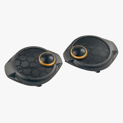 Upgrade your Jeep Wrangler JK dash speakers with our Front SoundStage Upgrade. Includes midrange drivers, tweeters, custom grilles, free shipping and tools. 