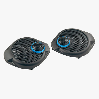 Upgrade your Jeep Wrangler JK dash speakers with our Front SoundStage Upgrade. Includes midrange drivers, tweeters, custom grilles, free shipping and tools. 