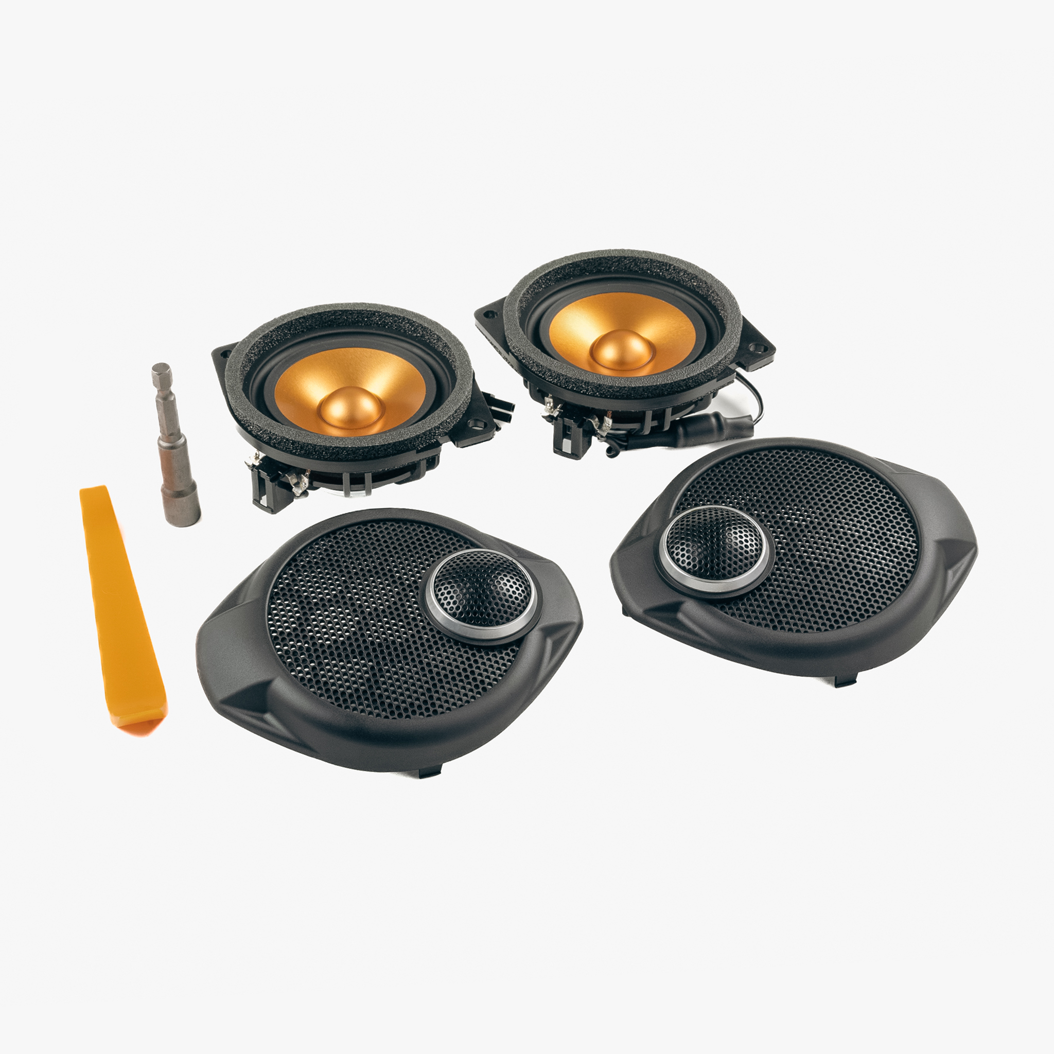 Jeep Wrangler (JK) Front SoundStage Speaker Upgrade - Rubicon Red