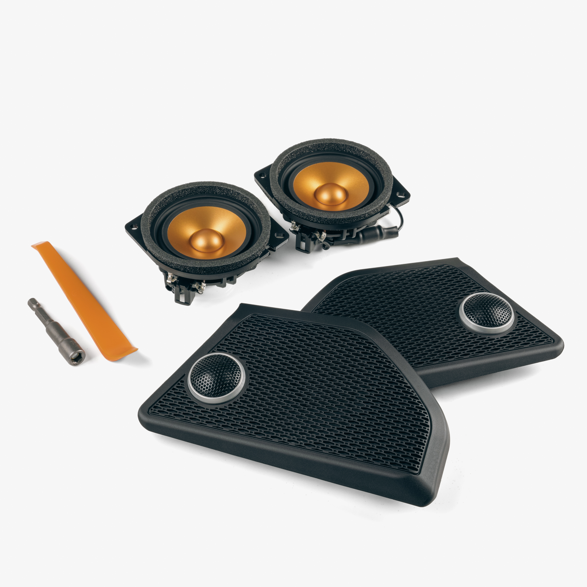 Jeep Wrangler (JL) Front SoundStage Speaker Upgrade - Polished Aluminum