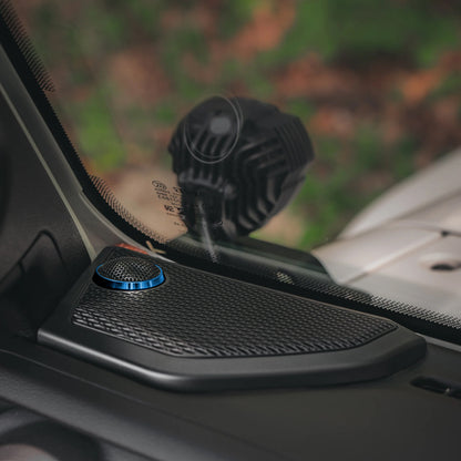 Upgrade your Jeep Wrangler JL dash speakers with our Front SoundStage Upgrade. Includes midrange drivers, tweeters, custom grilles, free shipping and tools. 
